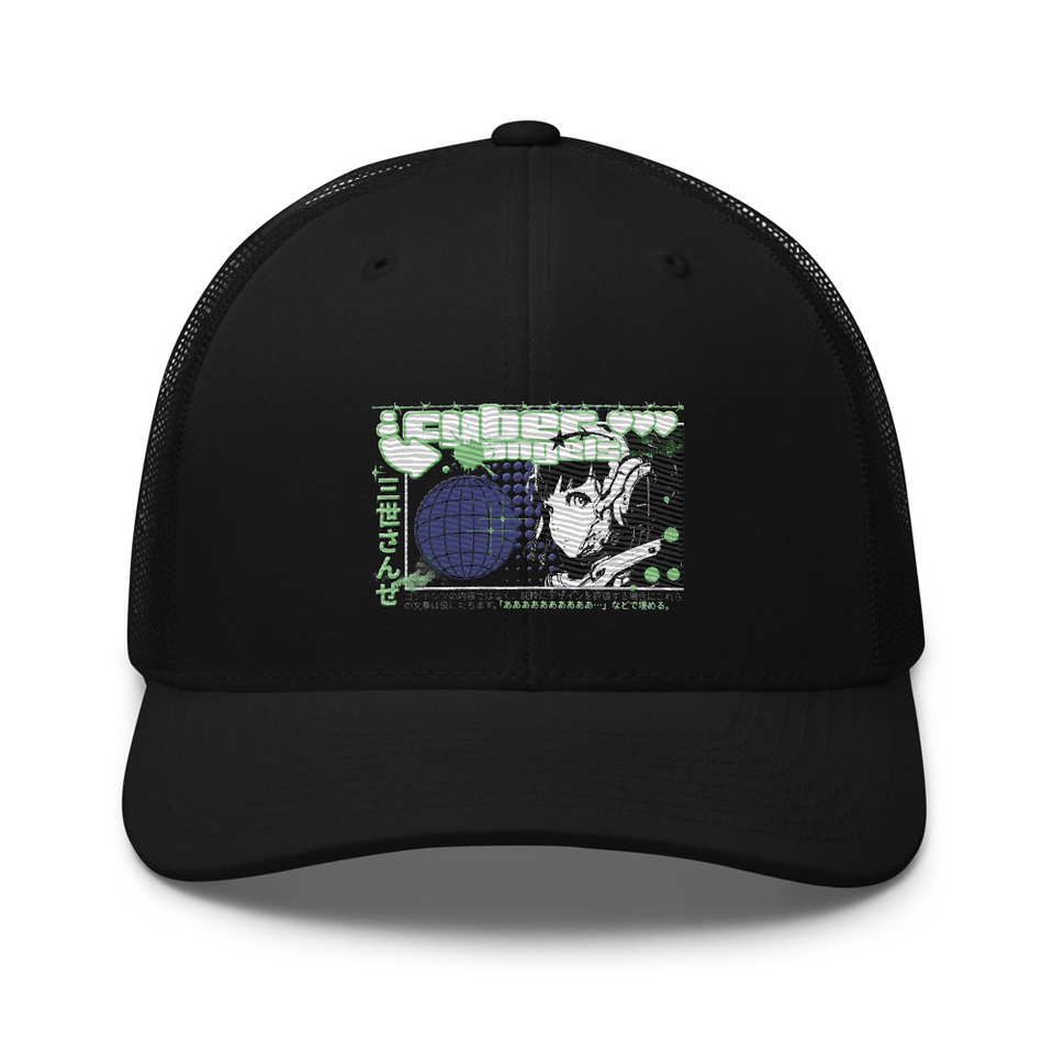 Cyber Angels - Y2k Girl Anime Retro Trucker Hat