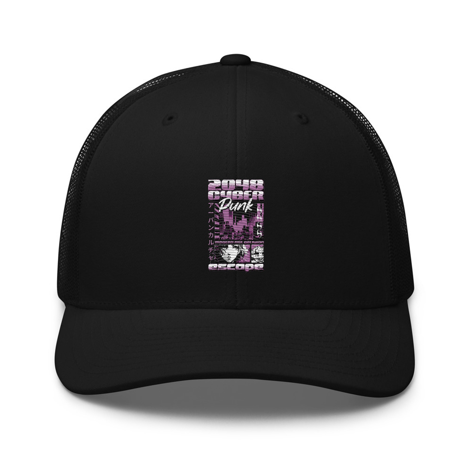 Cyber Punk Escape - Japanese Anime Retro Trucker Hat