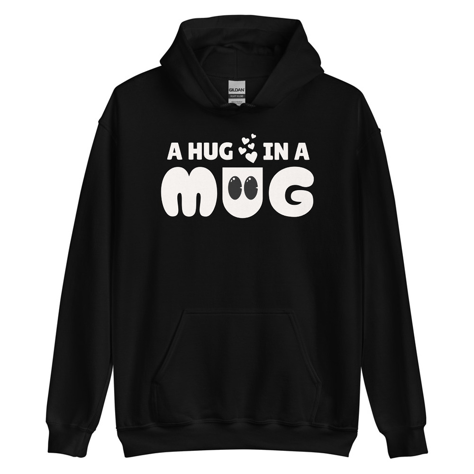 A Hug in a Mug - Funny Cartoon Unisex Heavy Blend Hoodie