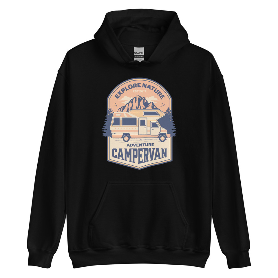 Adventure Campervan - Outdoor Unisex Heavy Blend Hoodie