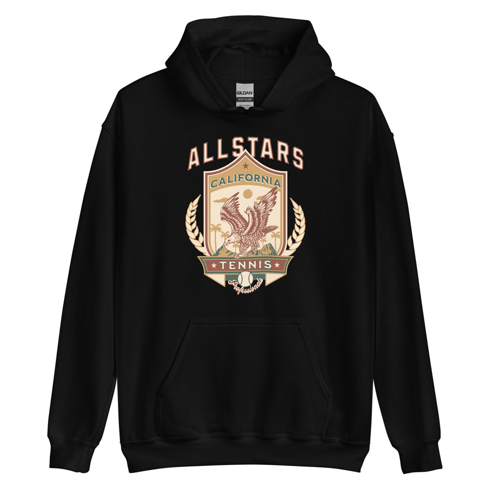All Stars Tennis - Eagle Badge Unisex Heavy Blend Hoodie