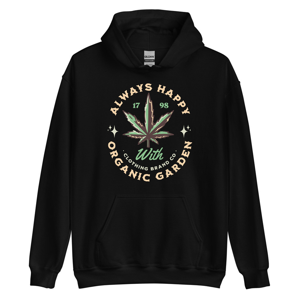 Always Happy - Cannabis Unisex Heavy Blend Hoodie