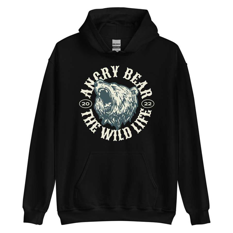 Angry Bear - Wild Life Animal Unisex Heavy Blend Hoodie
