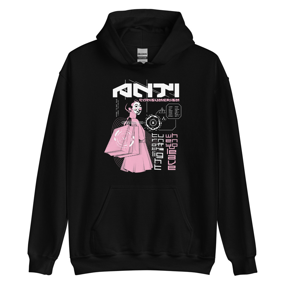 Anti Consumerism - Futuristic Unisex Heavy Blend Hoodie