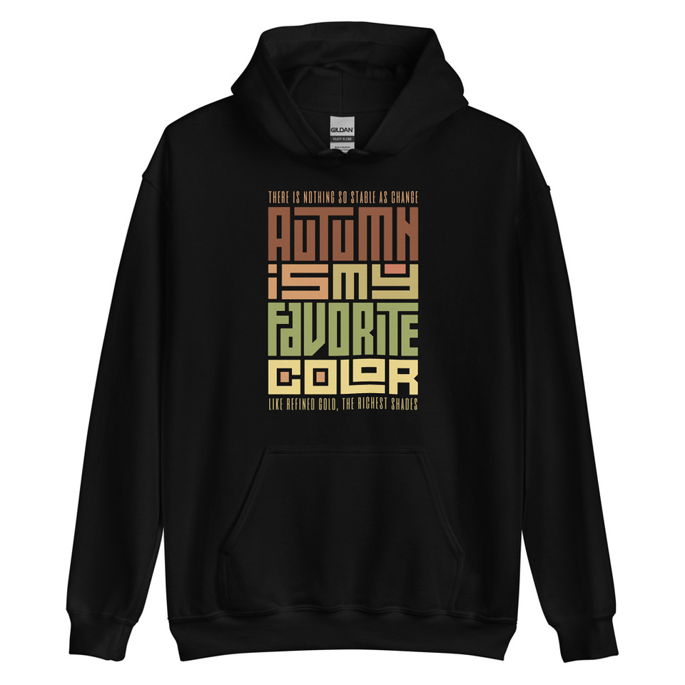 Autumn is my Favorite Color - Lettering Unisex Heavy Blend Hoodie