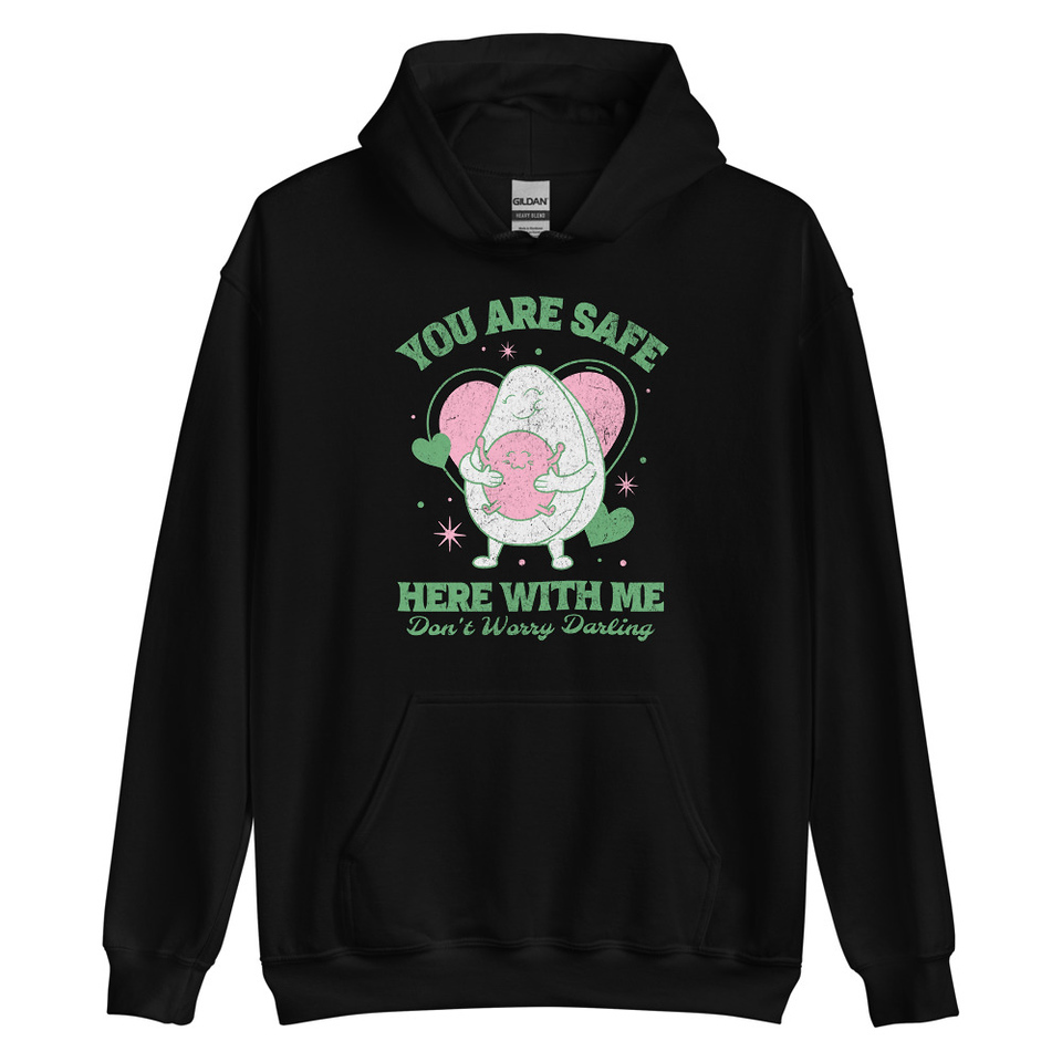 Avo Love - Typographic Cartoon Streetwear Unisex Heavy Blend Hoodie