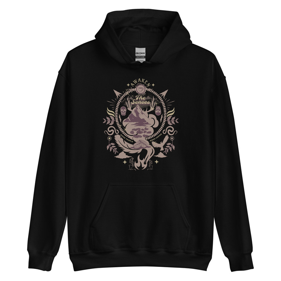 Awaken The Senses - Coffee Beans Unisex Heavy Blend Hoodie