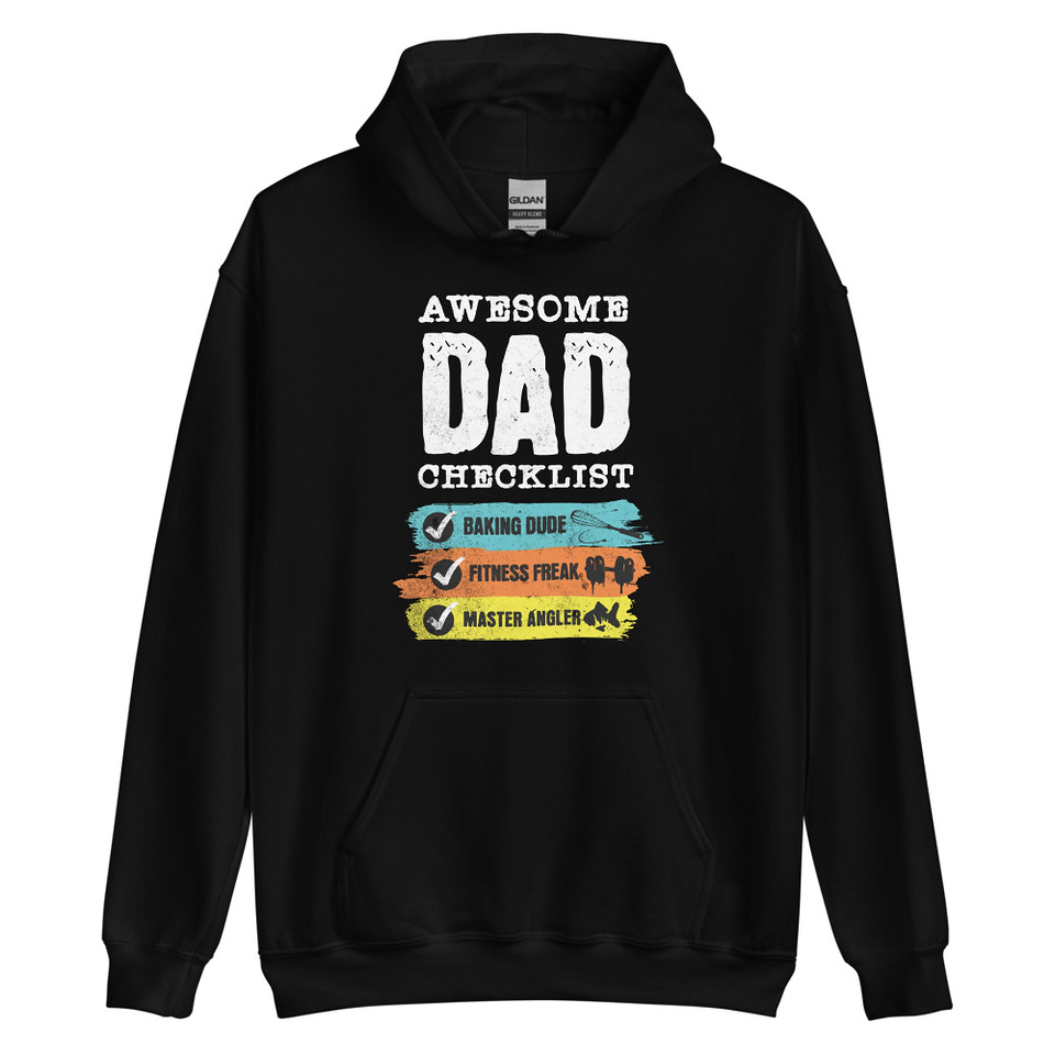 Awesome Dad Checklist Unisex Heavy Blend Hoodie