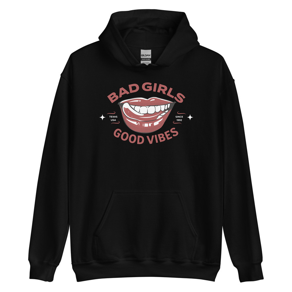 Bad Girls Good Vibes - Sexy Lips Unisex Heavy Blend Hoodie