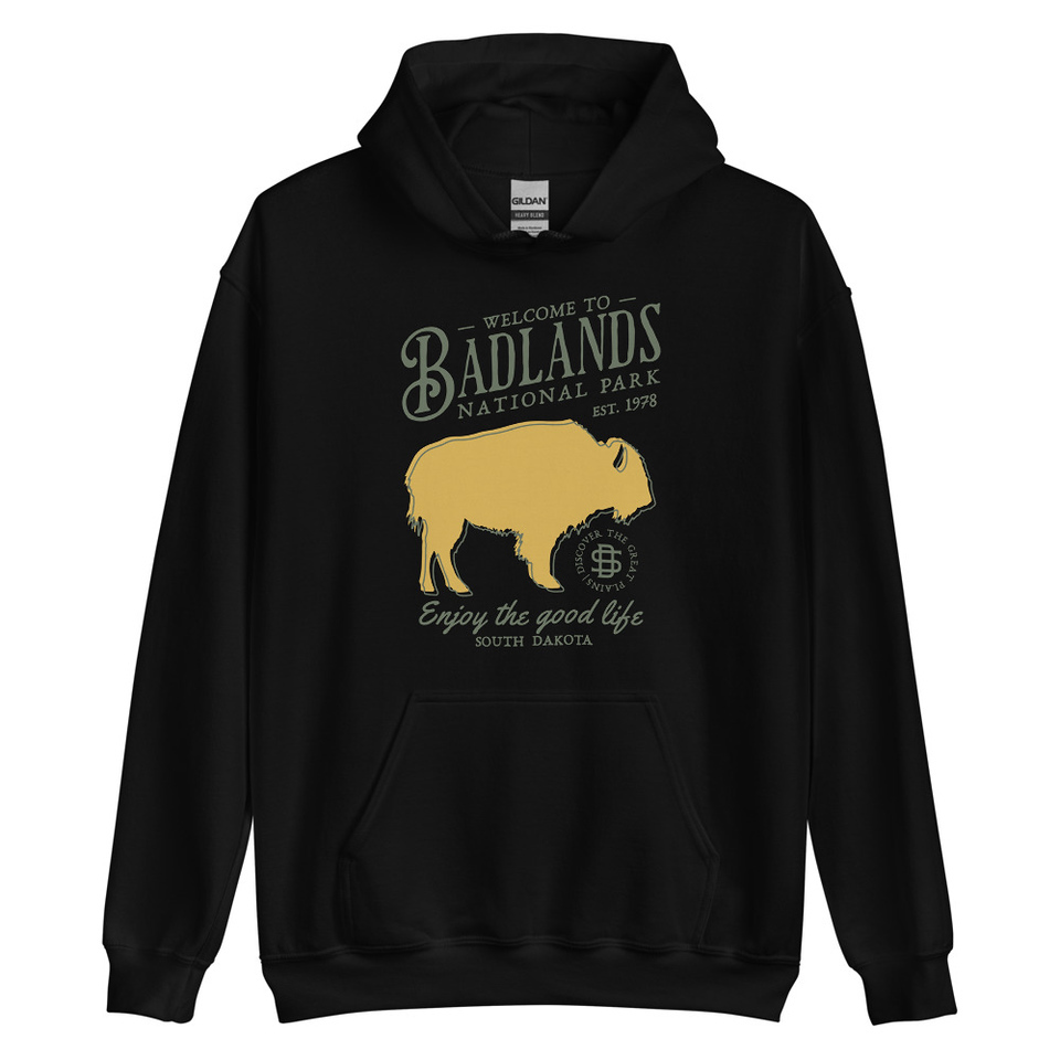 Badlands National Park - Bison Unisex Heavy Blend Hoodie