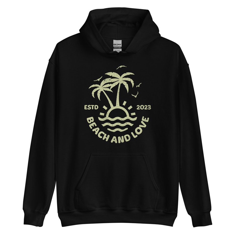 Beach and Love Unisex Heavy Blend Hoodie