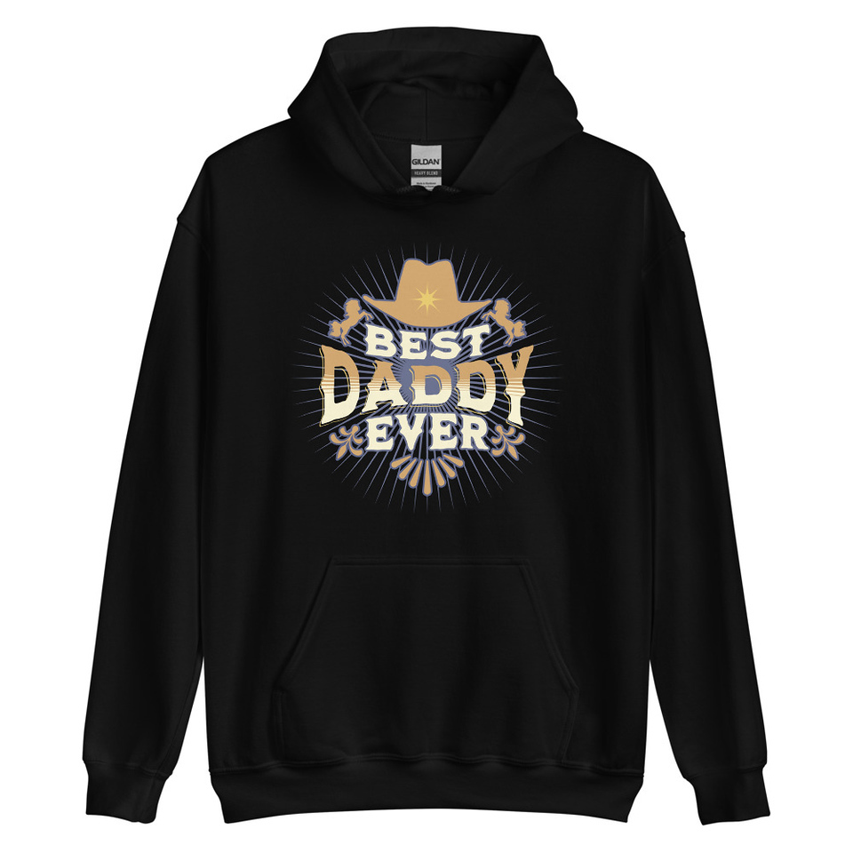 Best Daddy Ever - Cowboy Hat Unisex Heavy Blend Hoodie