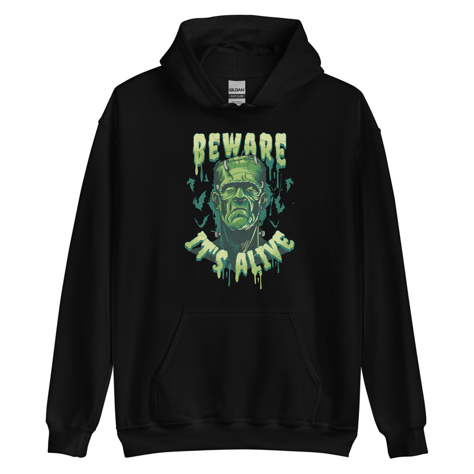 Beware of Frankenstein - Scary Halloween Unisex Heavy Blend Hoodie