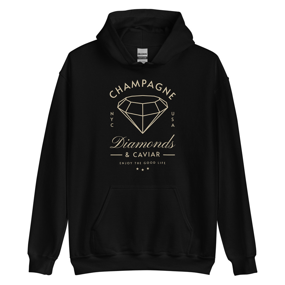 Black Diamonds - Elegant Unisex Heavy Blend Hoodie