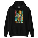 Black History Is World History - Colorful Typography Unisex Heavy Blend Hoodie