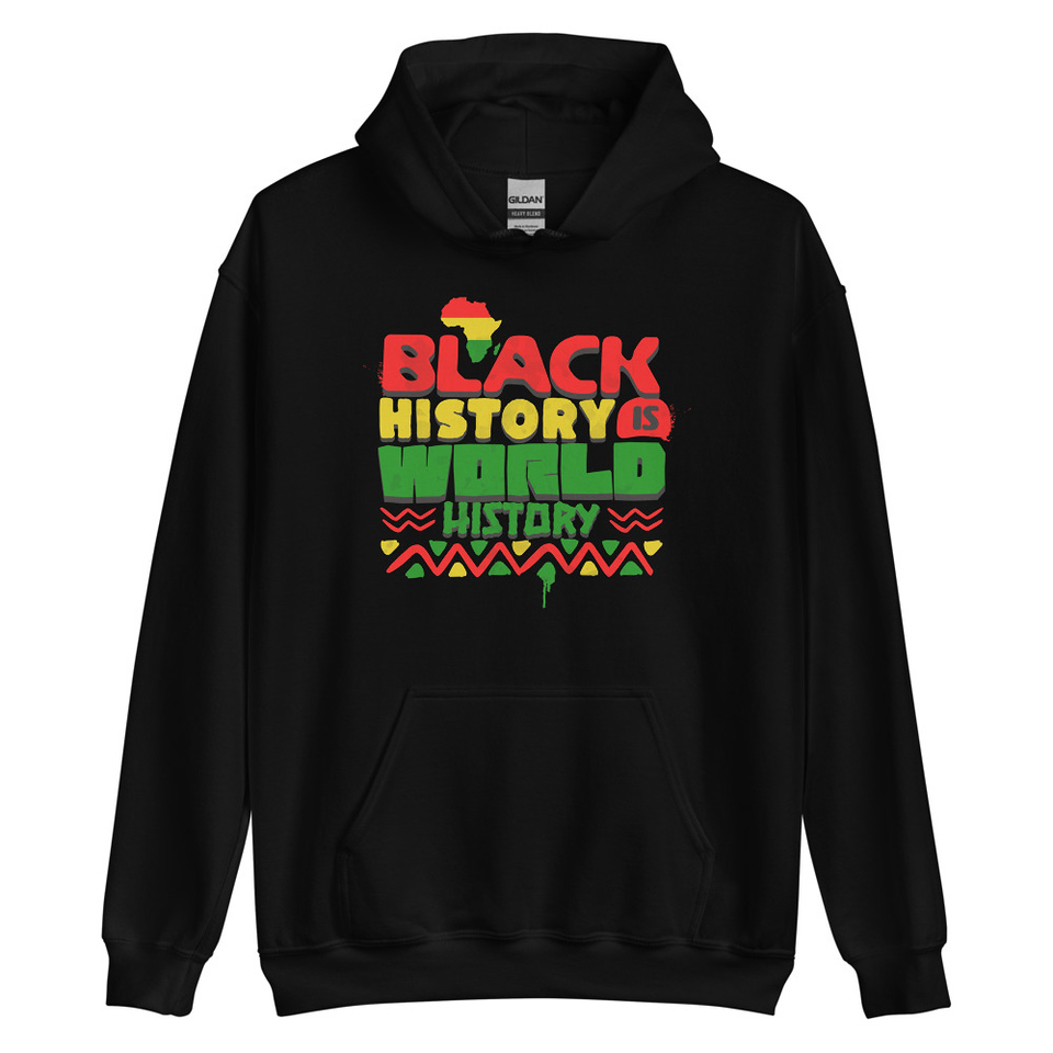 Black History is World History - Heritage Awareness Unisex Heavy Blend Hoodie
