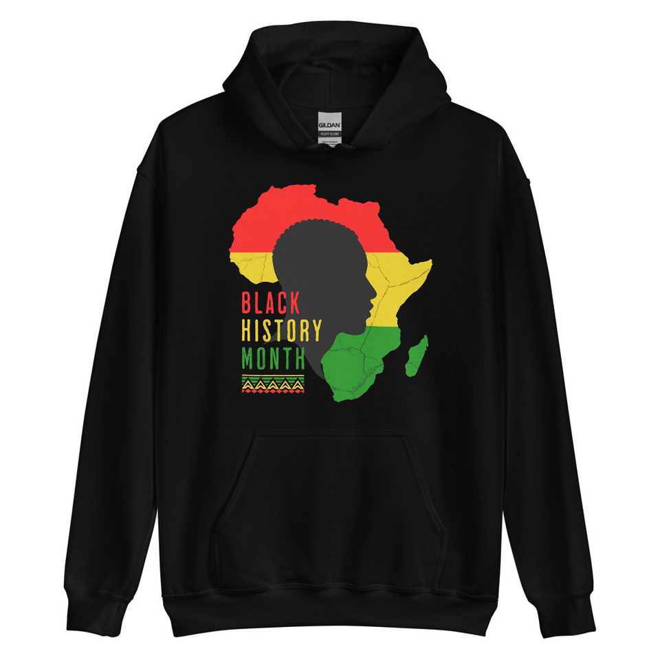 Black History Month - African Continent Unisex Heavy Blend Hoodie
