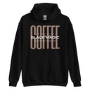 Black Magic - Minimal Modern Coffee Quote Unisex Heavy Blend Hoodie