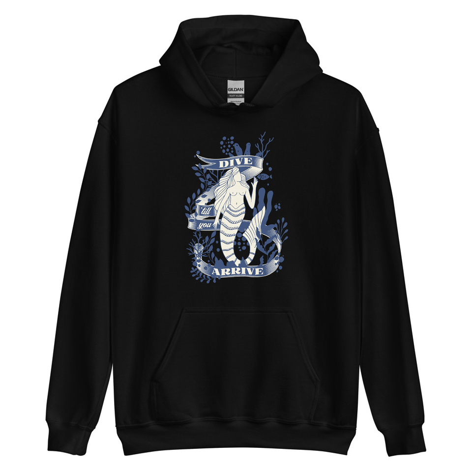 Blue Mermaid - Nautical Unisex Heavy Blend Hoodie