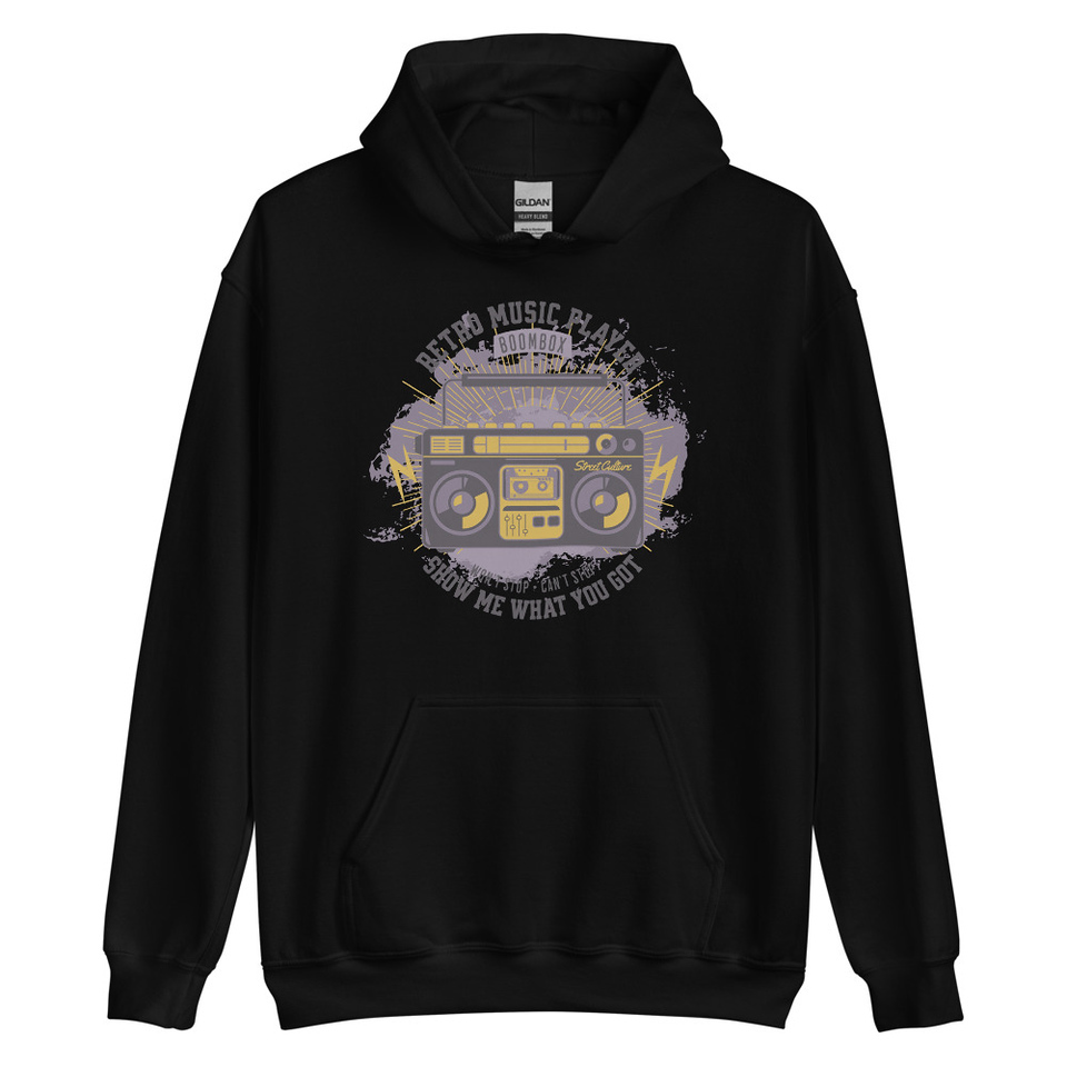 Boombox Music Player - Retro Unisex Heavy Blend Hoodie