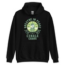 Breathe in peace, exhale chaos Unisex Heavy Blend Hoodie