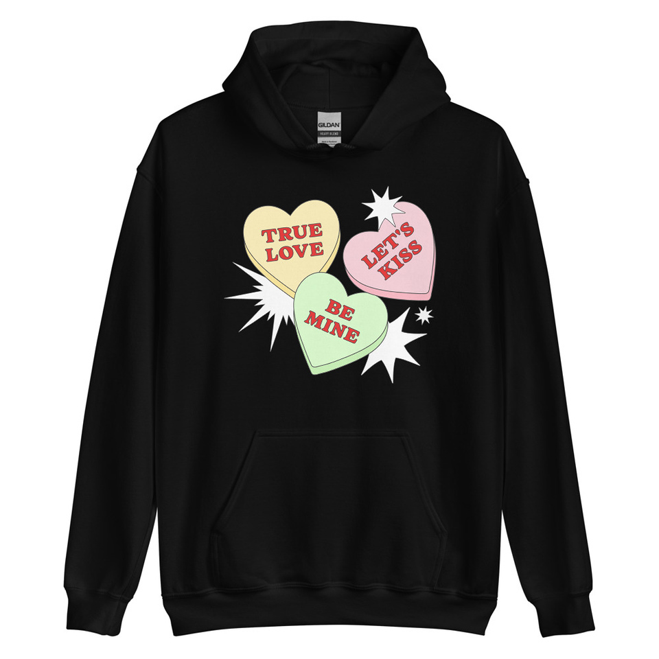 Candy Hearts - Valentine's Day Unisex Heavy Blend Hoodie