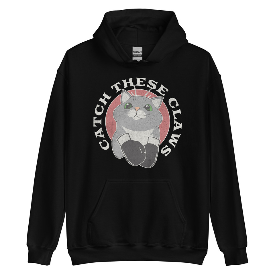 Catch These Claws - Cute Cat Unisex Heavy Blend Hoodie