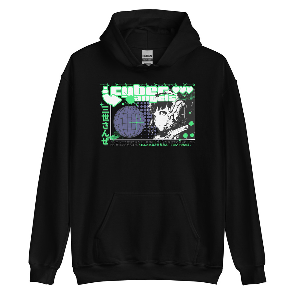 Cyber Angels - Y2k Girl Anime Unisex Heavy Blend Hoodie
