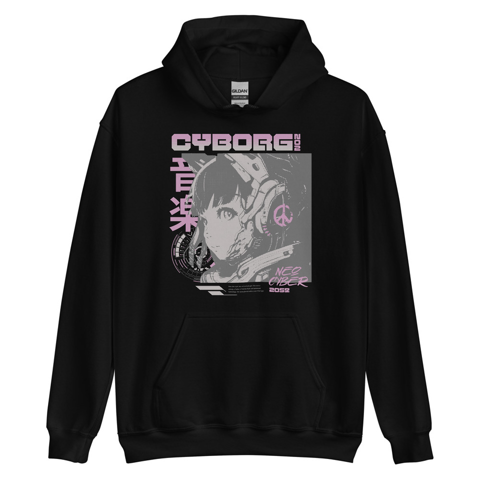 Cyborg - Y2k Style Unisex Heavy Blend Hoodie