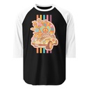 60s flower power Unisex 3/4 Sleeve Raglan Shirt