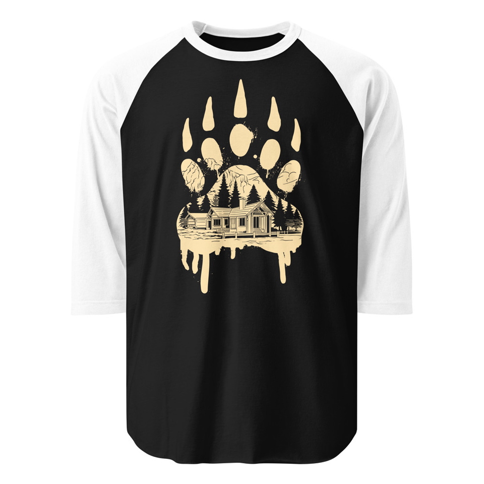 A Beary Good Home Unisex 3/4 Sleeve Raglan Shirt