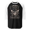A Big Cup of Coffee Unisex 3/4 Sleeve Raglan Shirt