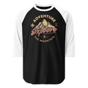 Adventure Explore The Mountain Unisex 3/4 Sleeve Raglan Shirt