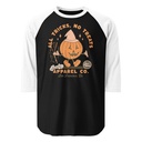 All Tricks No Treats - Pumpkin Mascot Unisex 3/4 Sleeve Raglan Shirt
