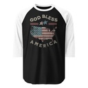 America - Land Of The Free Unisex 3/4 Sleeve Raglan Shirt