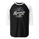 America 1776 Unisex 3/4 Sleeve Raglan Shirt