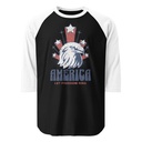 America Unisex 3/4 Sleeve Raglan Shirt