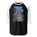 American Biker for Life Unisex 3/4 Sleeve Raglan Shirt