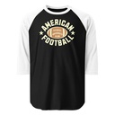 American Football - Athletic Sports Unisex 3/4 Sleeve Raglan Shirt