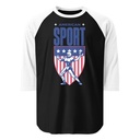 American Football Sport Unisex 3/4 Sleeve Raglan Shirt