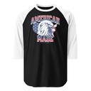 American Made Unisex 3/4 Sleeve Raglan Shirt