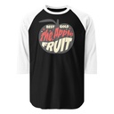 Apple Fruit - Typographic Lettering Unisex 3/4 Sleeve Raglan Shirt