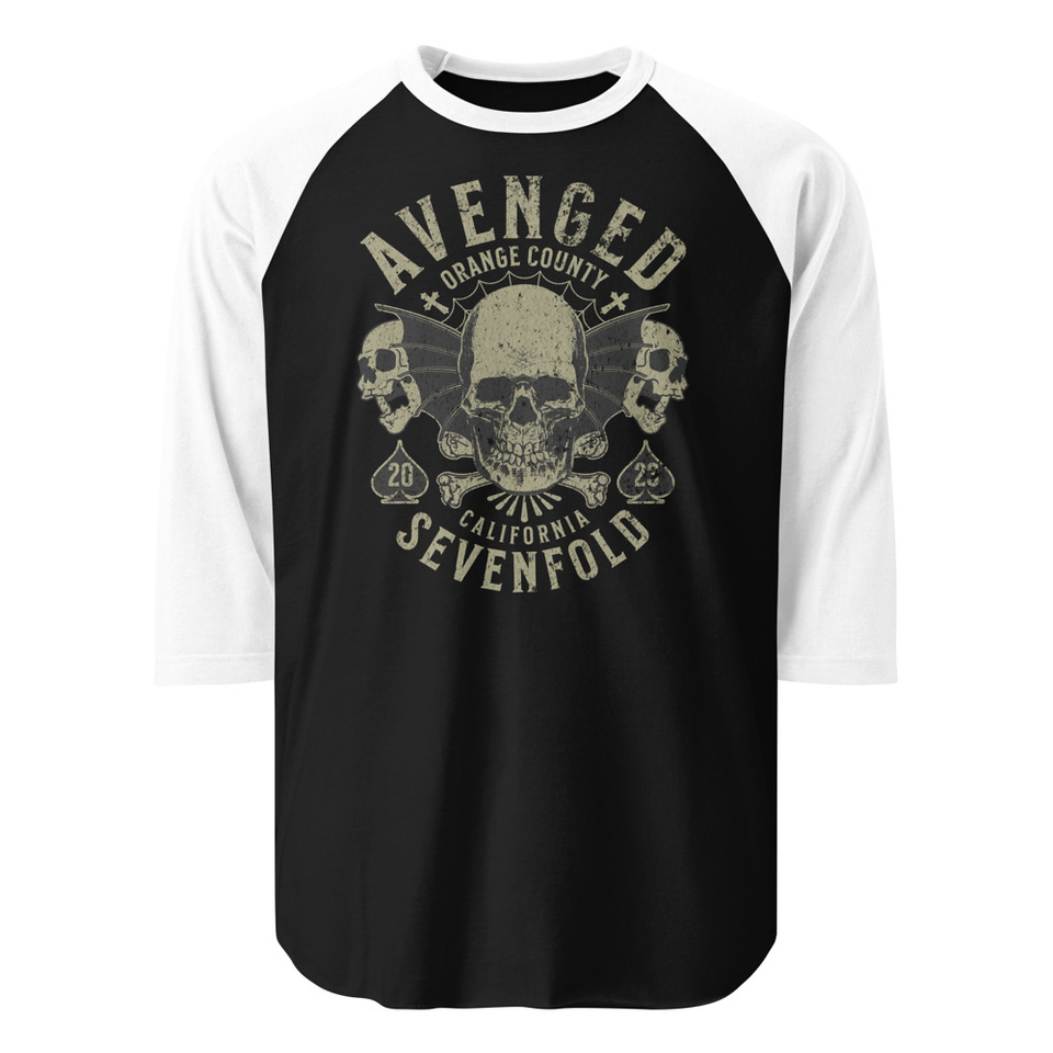 AVENGED SEVENFOLD Unisex 3/4 Sleeve Raglan Shirt