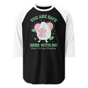 Avo Love - Typographic Cartoon Streetwear Unisex 3/4 Sleeve Raglan Shirt