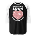 Baby Announcement - Feeding Bottle Unisex 3/4 Sleeve Raglan Shirt