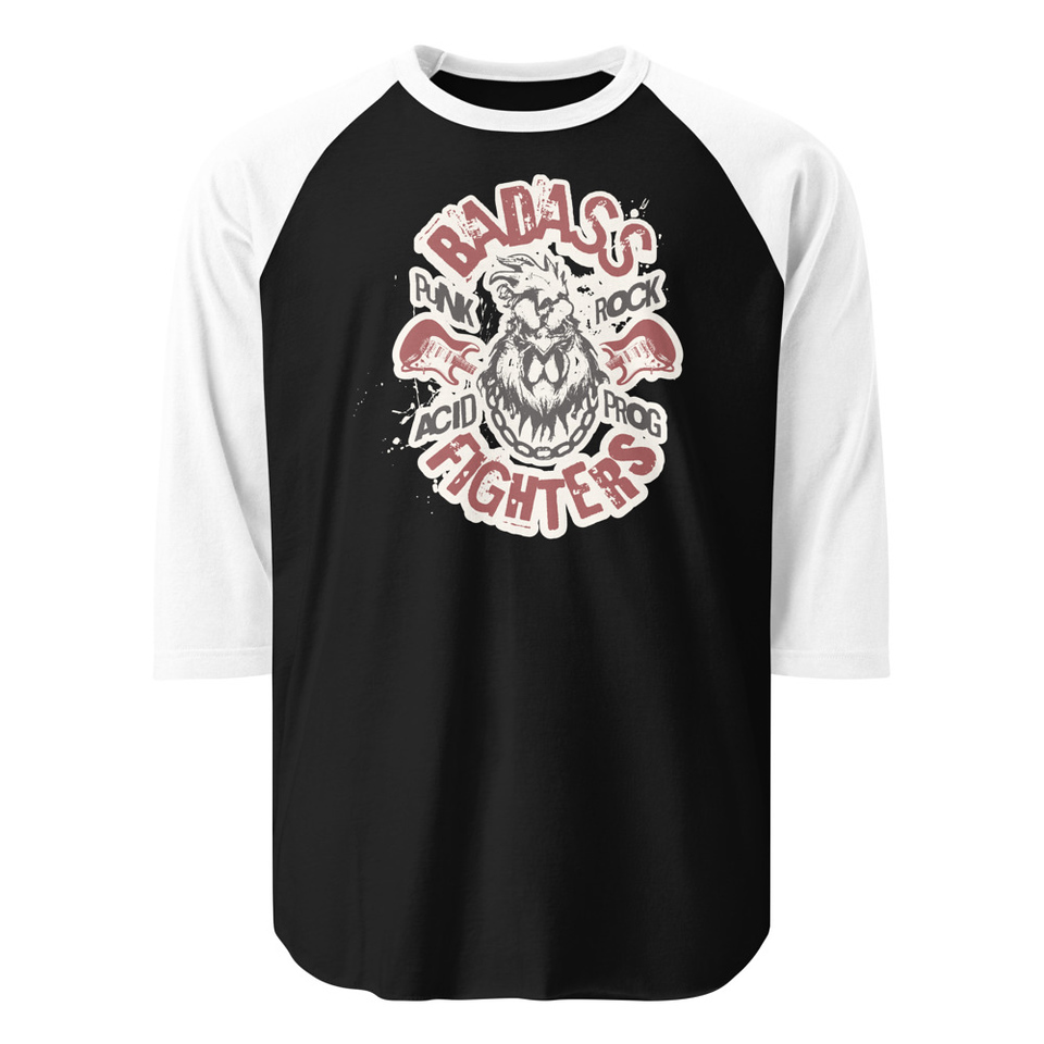 Badass Fighters Unisex 3/4 Sleeve Raglan Shirt