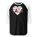 Baseball MAMA Unisex 3/4 Sleeve Raglan Shirt