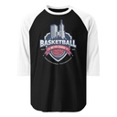 Basketball Sports Logo Unisex 3/4 Sleeve Raglan Shirt