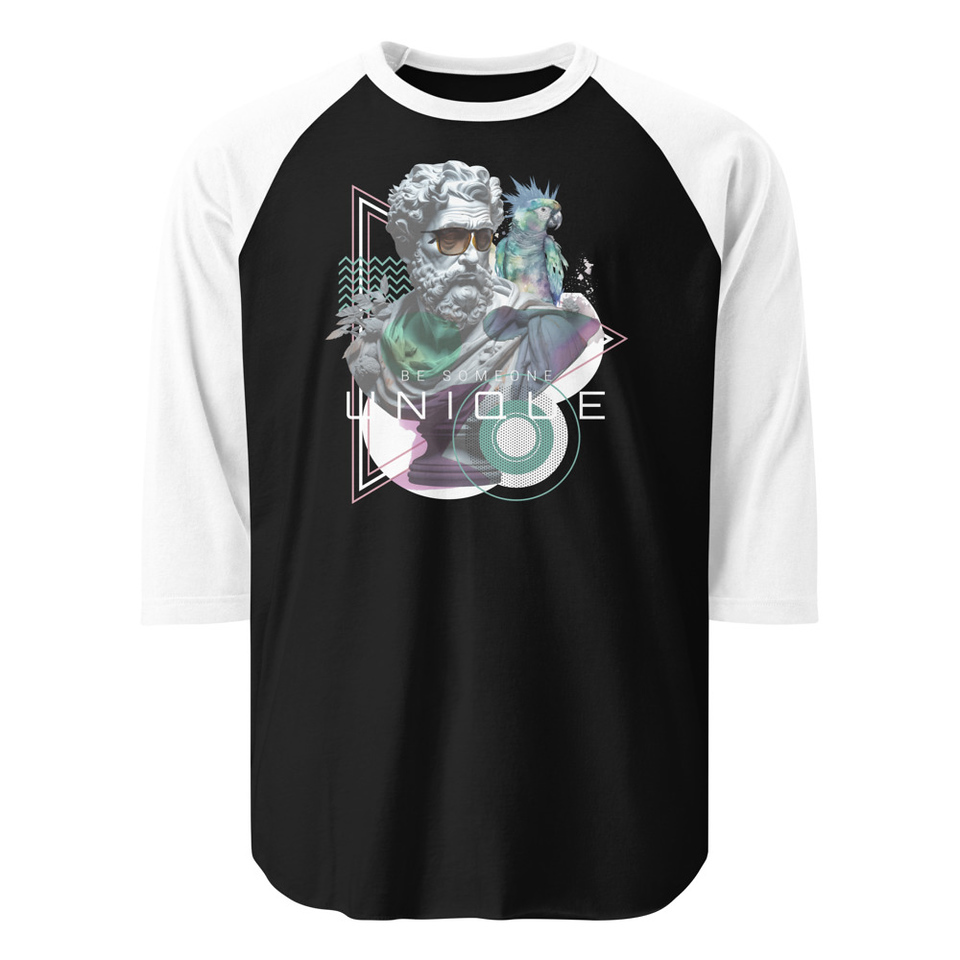 Be Someone Unique Unisex 3/4 Sleeve Raglan Shirt