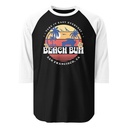 Beach Bum - Sunset Surfing Unisex 3/4 Sleeve Raglan Shirt